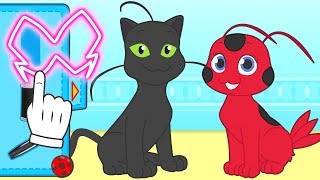 BABY PETS 💥 Kira y Max se disfrazan de las criaturas portadoras de poderes  Dibujos animados [upl. by Kella440]