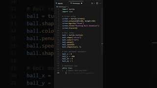 Python Turtle Can Do This Bouncing Ball Animation python animation [upl. by Walburga]