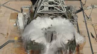 NASA Artemis 2 launch pads water deluge system tested [upl. by Lyndsay]