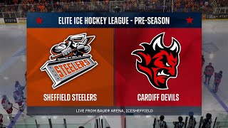 Sheffield Steelers v Cardiff Devils  010924 [upl. by Anirual554]