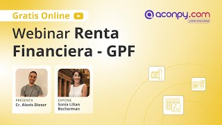 Webinar Renta Financiera [upl. by Aidekal]