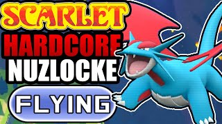 Pokémon Scarlet Hardcore Nuzlocke  Flying Types Only No items No overleveling [upl. by Larianna760]