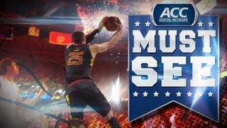 Alex Lens Dirty Reverse Dunk for Maryland  ACC Must See Moment [upl. by Myrtia]