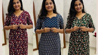 Printed Rayon kurti collections ​⁠450😍​⁠SFstorebyAthira fashion new shorts shortvideos [upl. by Apostles773]