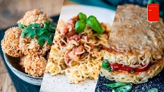 3 Easy Recipes with Instant Ramen Noodles  Sorted Food [upl. by Deyes]