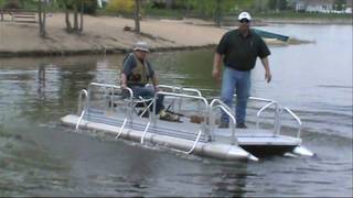 Hotwoods FishNSport 510 Pontoon Boat [upl. by Atiniv]