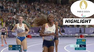 Para Athletics Womens 100m T38 Final Highlights 2024  Paris Paralympics 2024 [upl. by Cissej]