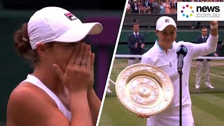 Ash Barty becomes Wimbledon champion [upl. by Ahlgren181]