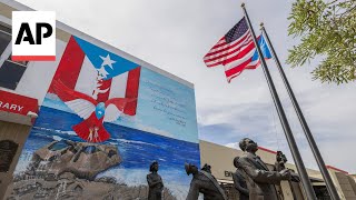 Voters react to comedian calling Puerto Rico floating island of garbage at Trump event [upl. by Aihsei509]