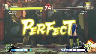 SSFIV Online Sako Cammy vs kyotojin Guile TRUEHD QUALITY [upl. by Luce509]