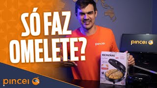 Omeleteira Elétrica Easy Omelet Mondial é boa Teste na prática com omelete e calzone [upl. by Yecal]