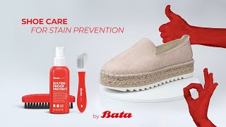 Bata Shoe Care  How to protect shoes from stains [upl. by Diley]