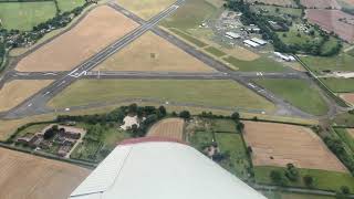 Piper PA Approach and Landing at Wolverhampton Halfpenny Green Airfield [upl. by Noreh]