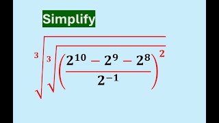 Nested RadicalIndicial ExpressionStepbystep Solution [upl. by Uohk]