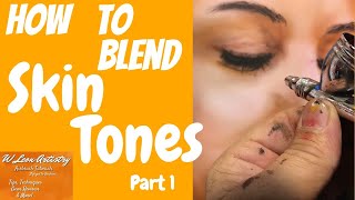 How to blend skin tones A tutorial for beginner to advanced airbrush artists [upl. by Eckmann]