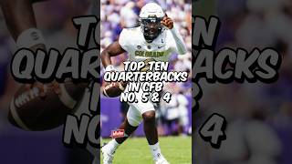 Top Ten Quarterbacks in College Football No 5 amp 4 factsonsports collegefootball cfb [upl. by Nakre]