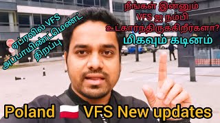 Poland 🇵🇱 New VFS Updates in Tamil [upl. by Aramaj]