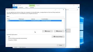 How To Optimize and Defragment Any Drive In Windows 10 [upl. by Yelbmik889]