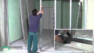 Thermal acoustic insulation TRYWALL dry plasterboard wall [upl. by Yahc]