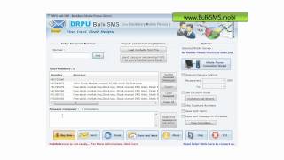 free blackberry bulk sms software send group text messages from blackberry mobile cell phone [upl. by Rudwik]