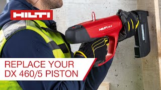 HOW TO Replace the Piston in the Hilti DX 460  DX 5 [upl. by Spenser360]