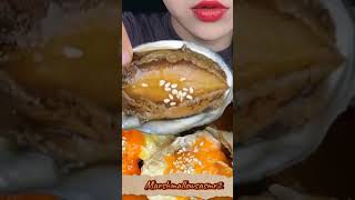 soy sauce Marinade crabs shrimp abalone mukbang asmr seafood hongyu ASMR eatingsounds [upl. by Eartha]