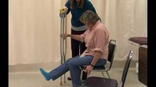 Crutch Gait Training [upl. by Noremac]