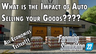 Is auto selling goods in Farming Simulator 22 good or bad [upl. by Pimbley]