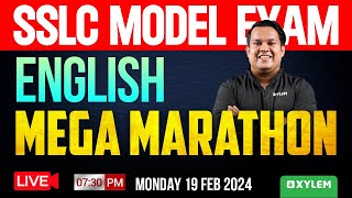 SSLC Model Exam English  Mega Marathon  Xylem SSLC [upl. by Tomkiel]