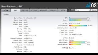 AirView Spectrum Analyzer on NanoStation loco M2 [upl. by Eanert]