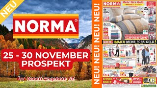 NORMA Neuer Werbung Wochenprospekt  Rabatt Angebote DE  25 November  30 November Prospekt [upl. by Jamison]