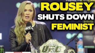 Ronda Rousey Shuts Down Feminist [upl. by Norford]