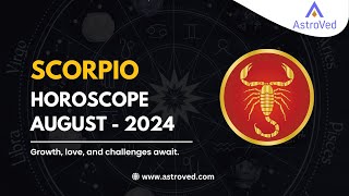 Scorpio August 2024 Monthly Horoscope Predictions  August Month 2024 Horoscope [upl. by Carlina999]