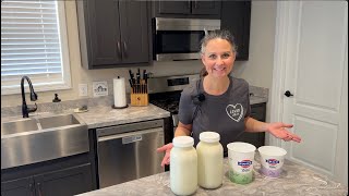 Homemade GREEK Yogurt  2 Ingredients [upl. by Kelci302]