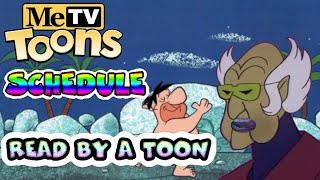 MeTV Toons Schedule Read by a Toon [upl. by Concha996]