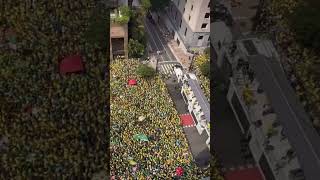 IMAGEM IMPRESSIONANTE DA MANIFESTAÇÃO PRÓ BOLSONARO HOJE QUE MOSTRA CERCA DE 1 MILHÃO DE PESSOAS [upl. by Ayanad]