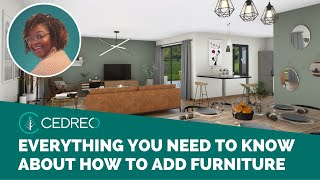 Cedreo Tutorial How to Add a Furniture [upl. by Threlkeld]