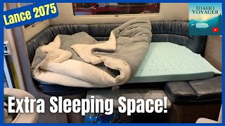 Turning dinette into a bed in LANCE 2075 [upl. by Gladstone]