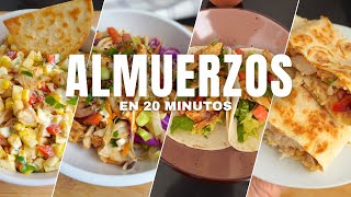 Almuerzos Saludables Rápidos y Ricos 🥑🌾🌱  20 minutos o menos [upl. by Llenrag]