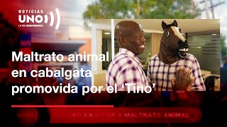 Cabalgata promovida por el Tino Asprilla en Tuluá será recordada por M4LTR4T0 animal [upl. by Samalla]