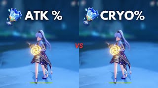 F2P  Ayaka ATK vs Cryo Goblet Best Build for Ayaka  Genshin Impact [upl. by Cuyler]