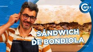 RECETA DE SÁNDWICH DE BONDIOLA [upl. by Etnomed522]