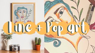 How to make LINE ART and POP ART [upl. by Ultann]