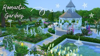 Romantic Garden Park 🧝🏻‍♀️🕊️ The Sims 4 Speed Build 🪷 No CC [upl. by Caren]