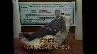 1986 The Contour Chair quotGet a 200 rebatequot TV Commercial [upl. by Intirb124]