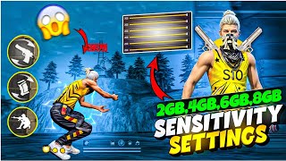 2024 SECRET BEST SENSITIVITY 🇧🇷 For Headshot ⚙️ 2GB4GB6GB8GB RAM  FREE FIRE  ALI VAI ✅ [upl. by Ronni252]