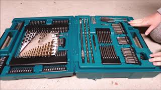 Makita D37194 Tool Bit Drill Set  200 pieces in case  Unboxing [upl. by Wylie]