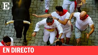 SANFERMINES 2023  El séptimo encierro en directo ganadería de Victoriano del Río  EL PAÍS [upl. by Dryfoos]