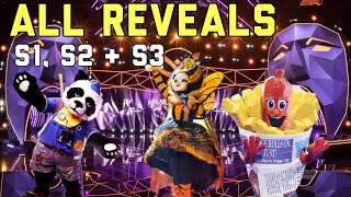 All Reveals Masked Singer UK  Season 1 Season 2 amp Season 3 [upl. by Namwob241]