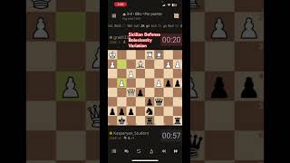 Strategic Sicilian Boleslavsky speedchess chess siciliandefense attackingchess [upl. by Ayalat]